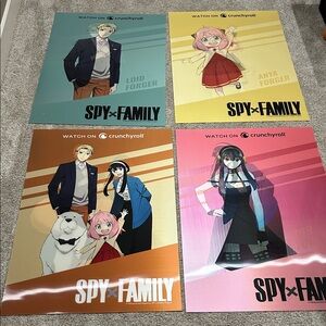Spy x Family Anime Linticular Posters Set of 4